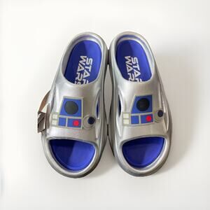 Star Wars R2-D2 Slides Flip Flops – Men’s Size 10 – Comfy Sci-Fi Sandals, New!